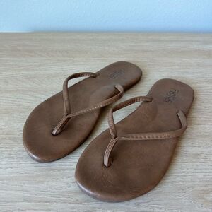 Flojos Tan Leather Sandals